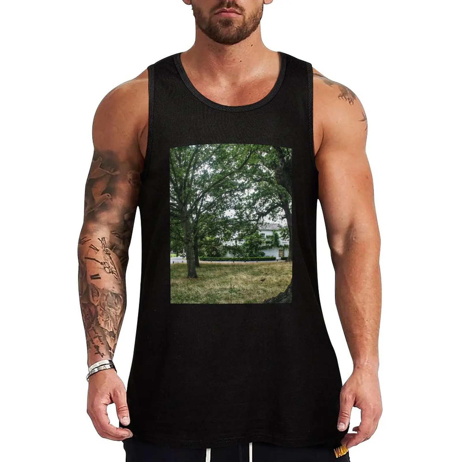 

In the Park Tank Top Fitness men clothing Men gym sportswear summer clothes Men sleeveless tee