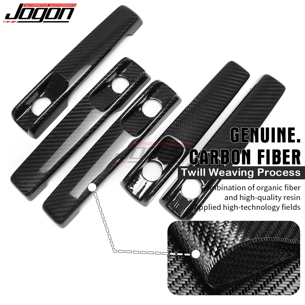 Dry Carbon Fiber Exterior Car Side Door Handle Cover Trim With High Quaility For Mercedes Benz G Class W463 G55 G63 G500 G550