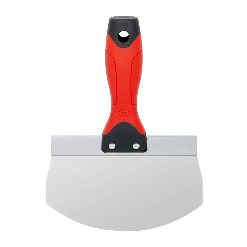 High Quality Rustproof Curved Blade Stainless Steel Scoop Drywall Plaster Tool with Ergonomic Handle for Efficient Taping
