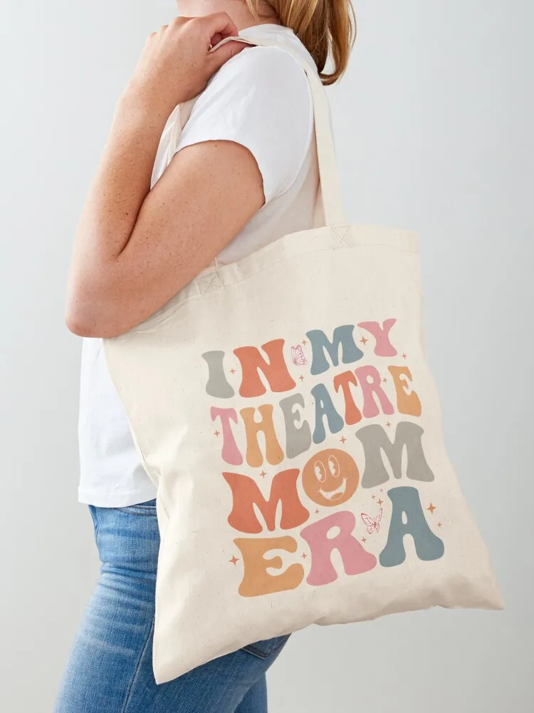 

In My Theatre Mom Era Groovy Retro Mother Mama Women Tote Bag woman shopping bag sacs de shopping Shopper Gift bag