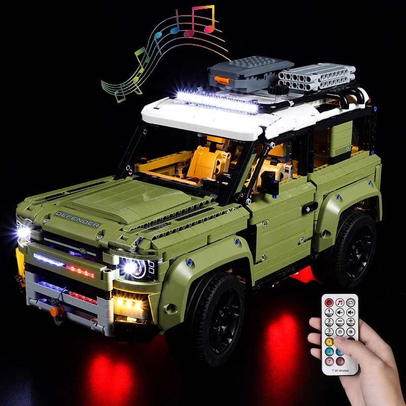 LED Light Kit for LEGO Land Rover Defender 42110 Building Blocks Bricks view 2