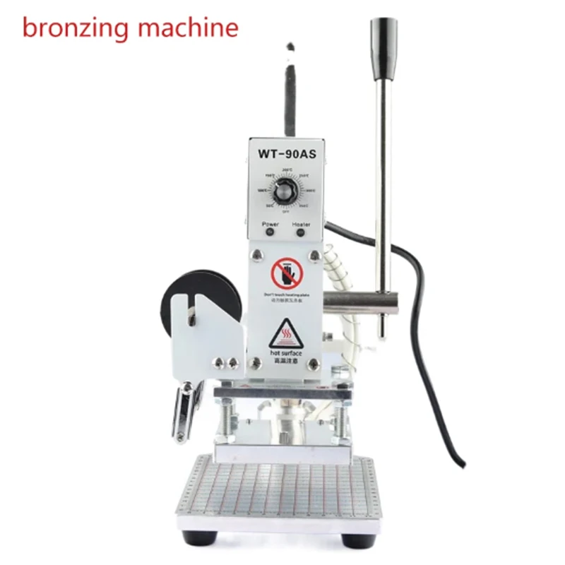 Hot Foil Stamping Machine Manual Digital Heat Press Machine PVC Leather Wood  Logo Embossing Bronzing Machine