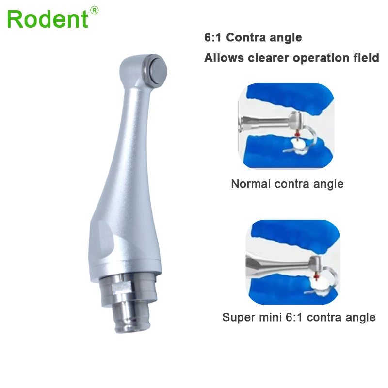 6:1 Super Mini głowica kątnica do Endo Motor dentystyczny tłokowy endomotoryczny endodoncja kompatybilna z dzięciołem