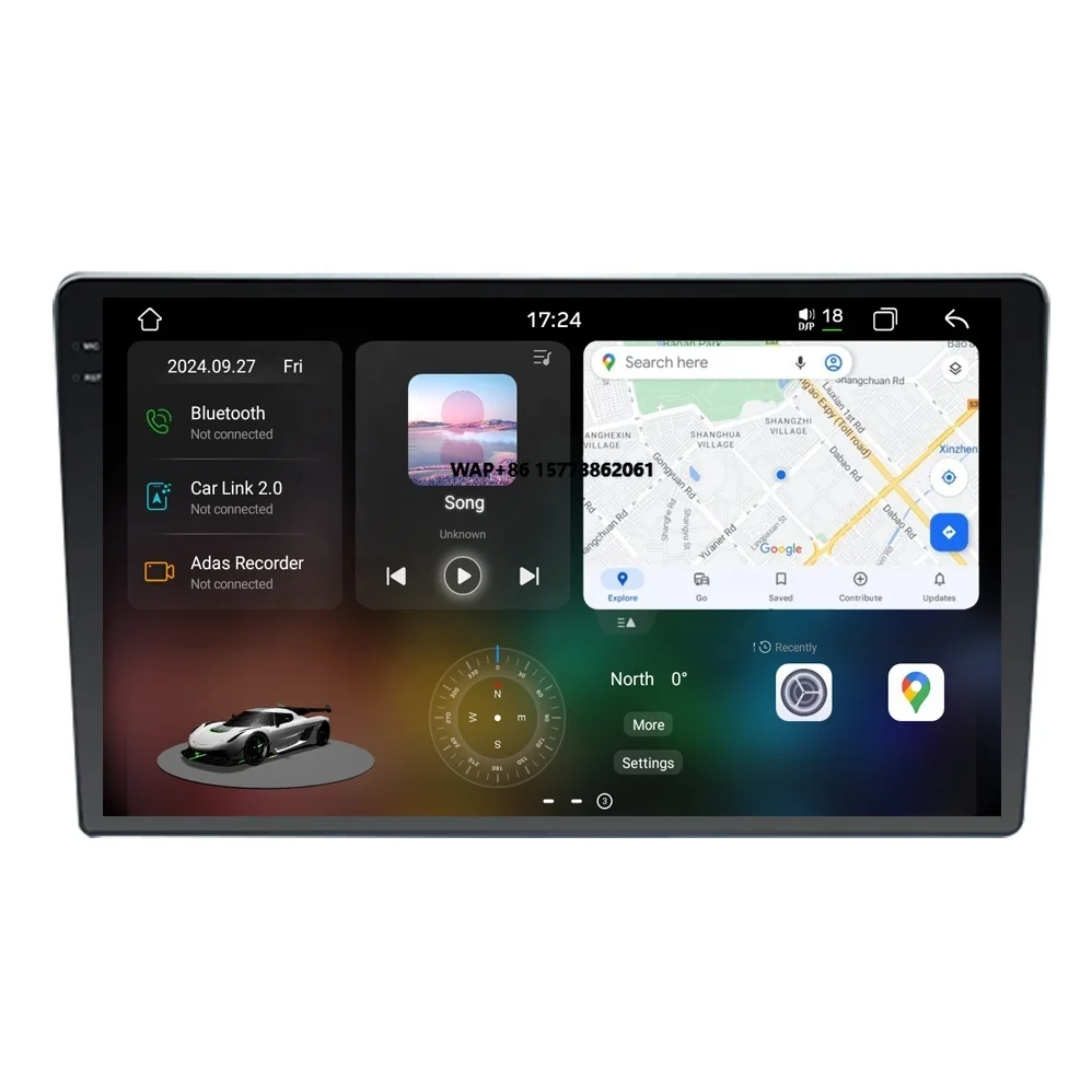 3D Real-time Dynamic Driving UIS 7870 12+256GB 2K Screen Android Car Radio  Navigation 9/10 Inch Universal Host