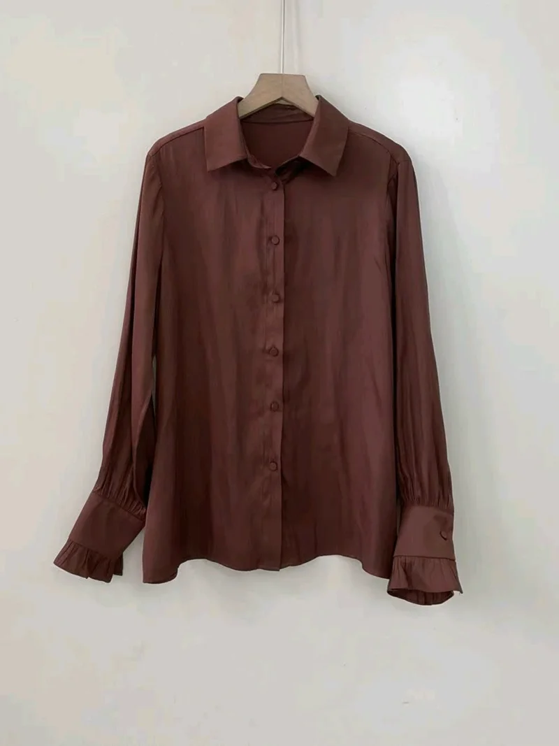 

Strap top vest for women comfortable sexy elegant burgundy lace patchwork hollow V-neck backless top long sleeved top