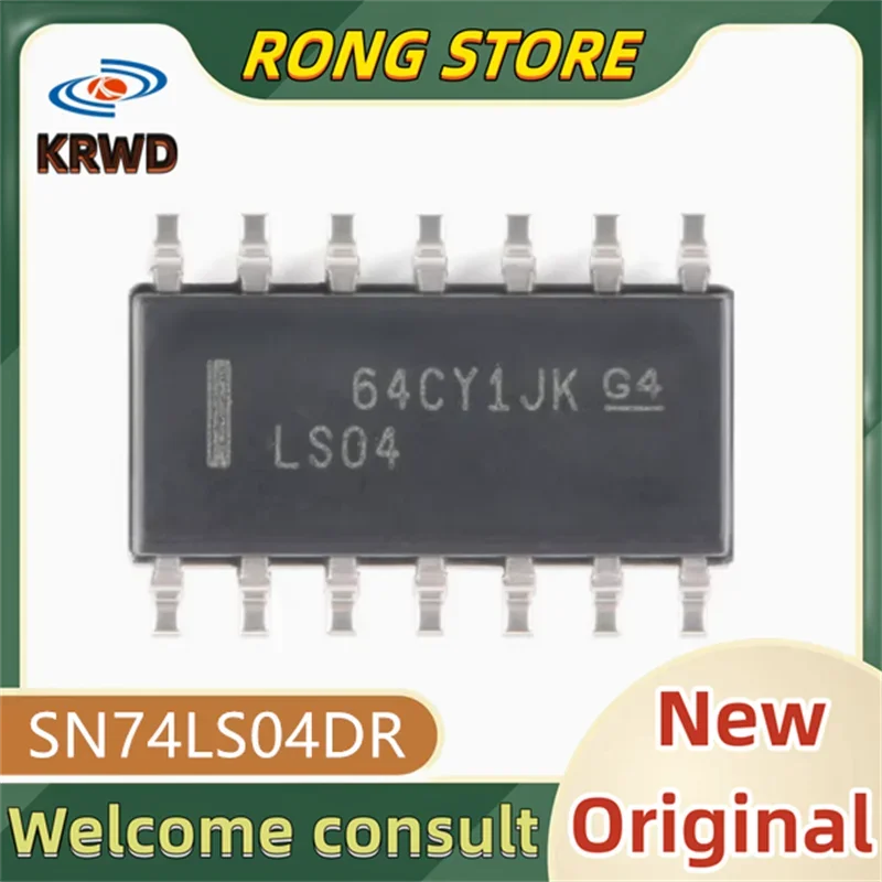 10PCS LS04 New and original SN74LS04DR SN74LS04D SN74LS04 74LS04 SOP-14