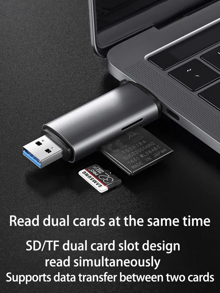 Card Reader USB3.0&USB C to SD MicroSD TF Thunderbolt 3 For Phone PC Laptop Accessories Smart Memory Cardreader SD Card Adapter