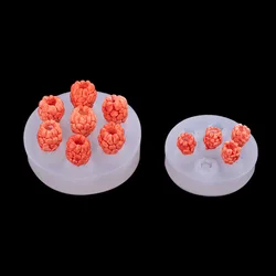 3D Raspberry Silicone Mold Set DIY Emulational Fruit Cake Dessert Decoration Accessories Fruit Silicone Mould A325