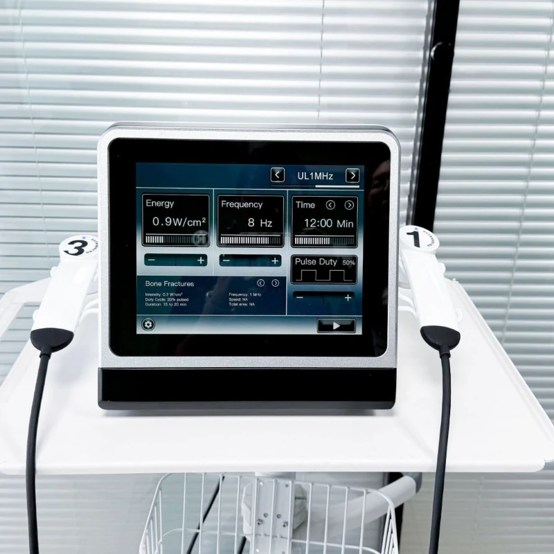 

Ultrasonic physiotherapy instrument for rapid relief, rehabilitation and repair of tissues