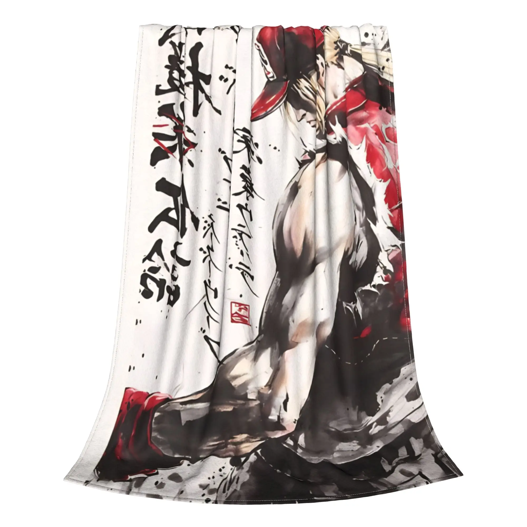 1PC Home Cute Room Decor Retro Arcade Character Print Blanket Throw Blanket KOF Novelty Warm Blanket All Season