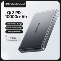 MOVESPEED P04 Magnetic Power Bank 10000mAh Qi2 Wireless  Powerbank Portable External Battery Charger for MagSafe for iPhone 15