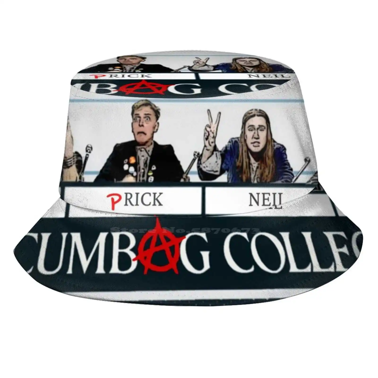 The Young Ones Scumbag College. Sun Cap Fisherman Hat Bucket Hats The Young Ones Scumbag College 19802 80S 1982 Anarchy Punk