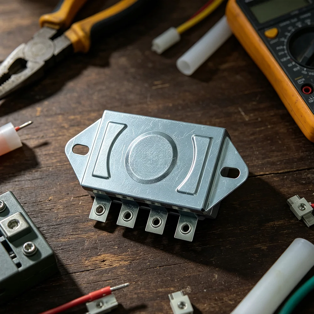 High Current Thermostat Overheat Protection Switch Metal Construction Material Accurate Temperature Monitoring