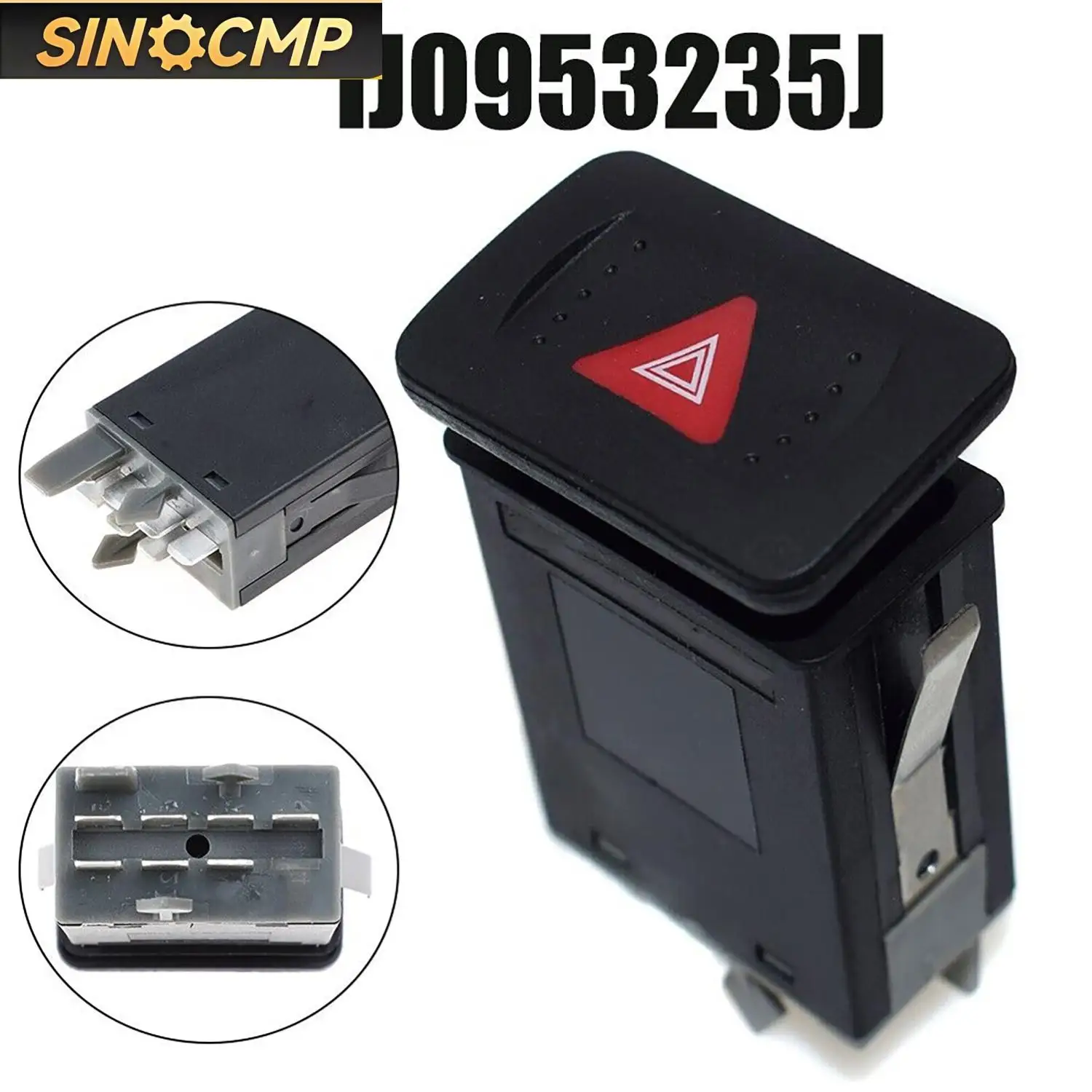 

1J0953235J 1J0953235C Hazard Warning Dash Light Indicator Switch Relay For VW Golf MK4 Bora Car Interior Accessories Parts 1Pc