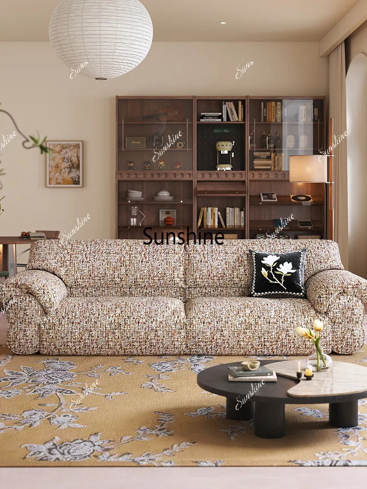 

Removable and washable antique floor-to-ceiling simple sofa in the living room