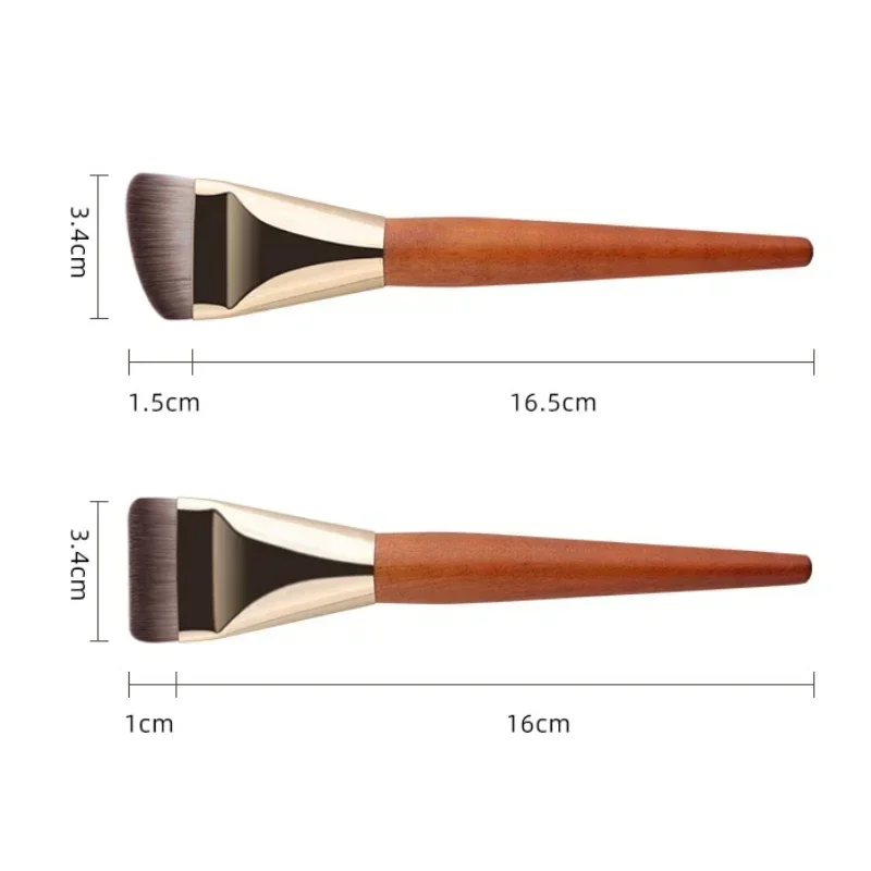 Ultra Thin Foundation Brush Lightweight and Thin Face Contour Brush Flat Contour Brush Blending Foundation Cream Makeup Brushes