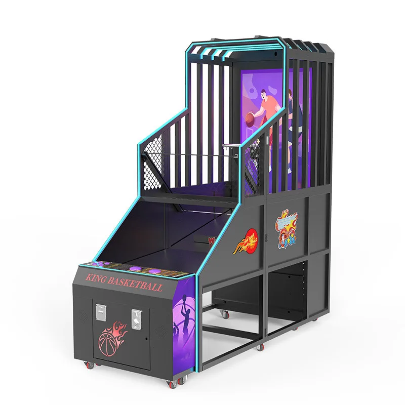 LCD basketball machine, the king of street throwing, adult video game city, large coin-operated luxury equipment