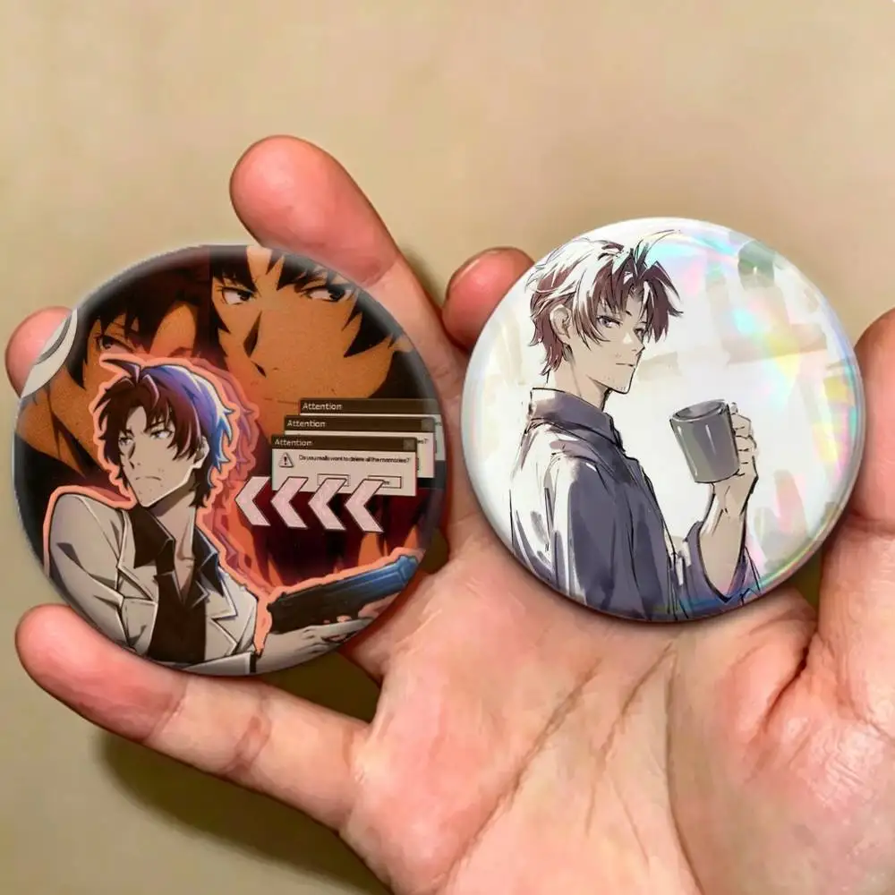 Oda Sakunosuke B-Bungo Stray D-Dogs Badges Creative Tinplate Button PinsBrooch Badge Clothes Backpack