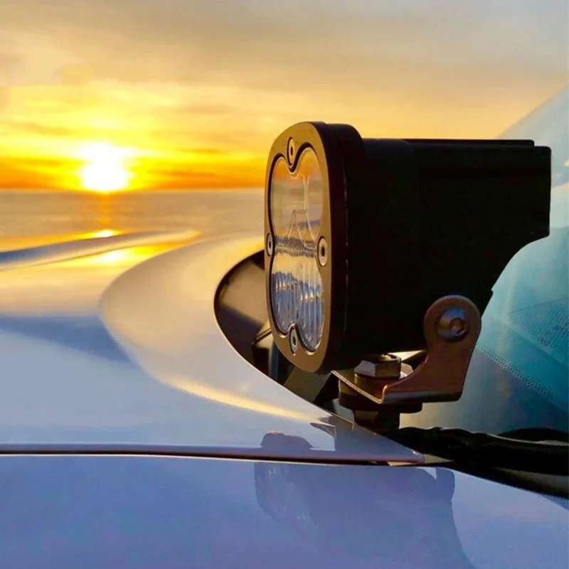 3.1in LED ضوء العمل 40W RGB 6000K مع قوس قابل للتعديل العالمي لسيارة دراجة نارية