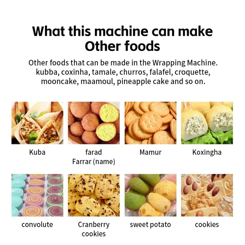 Maamoul Molding Machine Kubba Encrusting Machine Snacks Encrusting Forming Machine Falafel Japanese Mochi Making