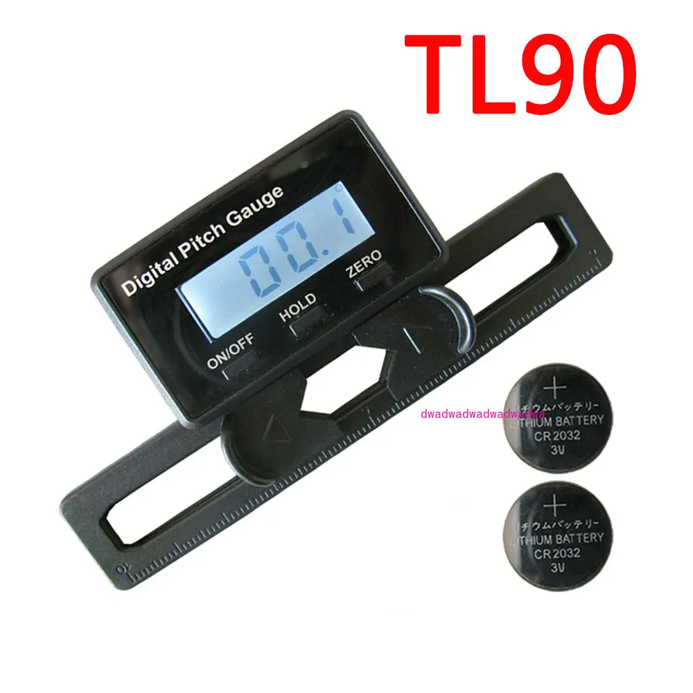

TL90 Digital Pitch Gauge LCD Backlight Display Blades Angle Measurement Tool Pitch Gauge Dropship