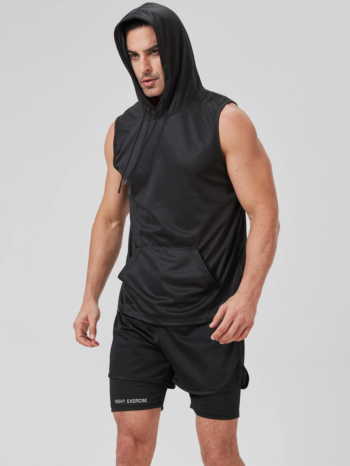 

[USA Size] Casual 2025 Summer T Shirt + Shorts For Men Set Black Tracksuit Hip Hop Streetwear Running Sport Clothes Oversize