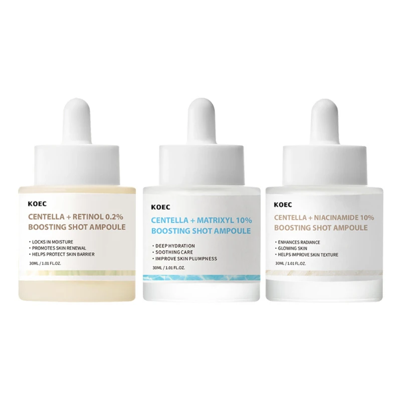 

30 мл ампула, корейский уход за кожей, Мадагаскар, центелла, ретинол, укрепляющий бустер, восстанавливающая ниацинамидная глубокая увлажняющая эссенция