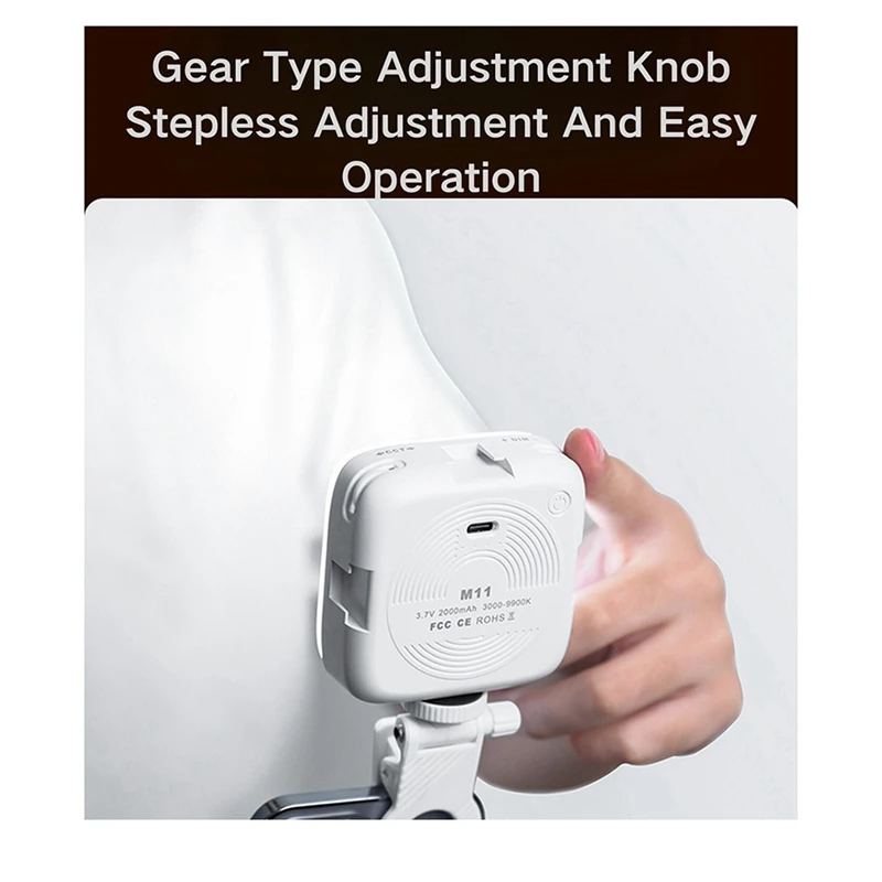 Mini LED Fill Light Bi-Color Lighting Cold Shoe For Camera Camcorder Vlog Removable Clip-On Photography Light-A22K