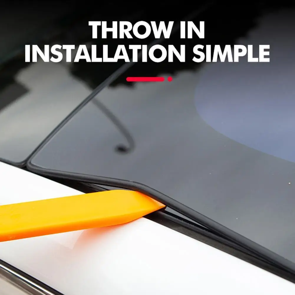 

Windshield Roof Wind Guard Silicone Noise Lowering Reduction Seal Kit Waterproof Car Skylight Roof Seal Kit for Tesla Model Y
