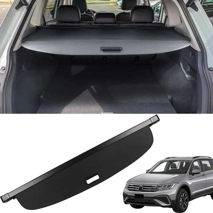 

Cargo Cove for VW Volkswagen Tiguan 20182024 for VW Volkswagen Tiguan Accessories Behind 2nd Row Seats Retractable Factory Style