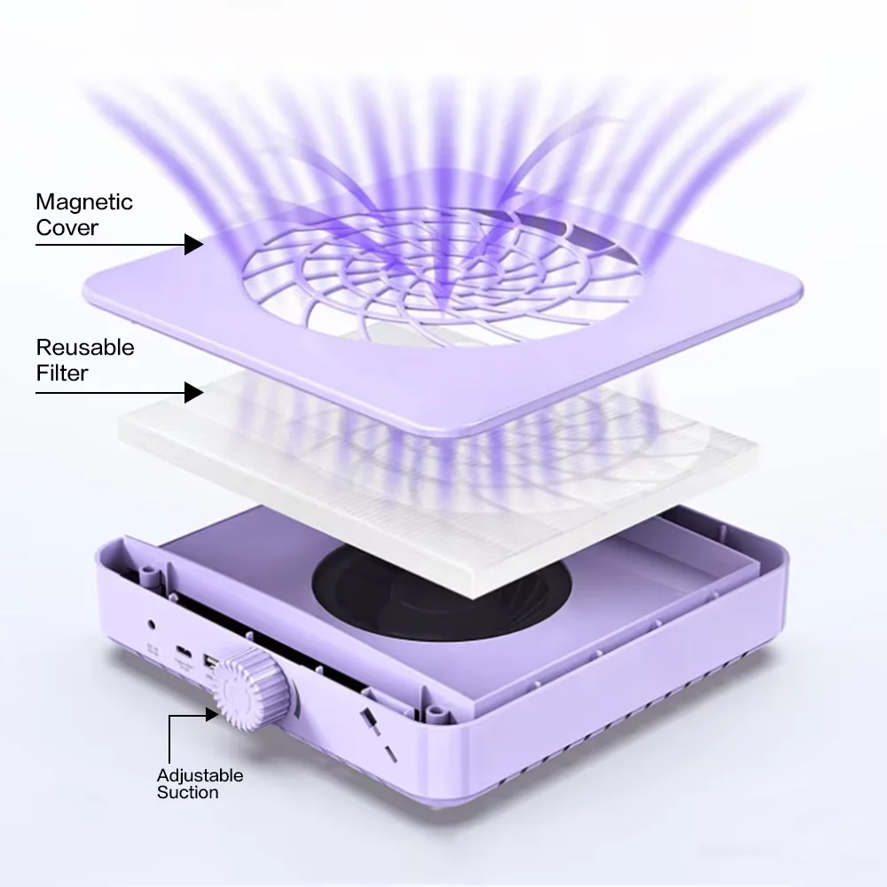 Powerful Nail Dust Cleaner Vacuum Cleaner Wholesale Nail Salon Nail Dust Cleaner