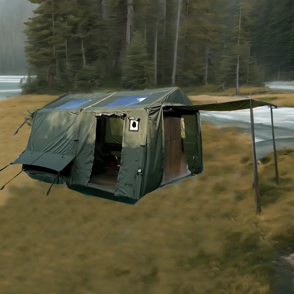 Inflatable Camping Tent, Lightweight, Waterproof, and Quick to Set Up, Perfect for 4 - 6 Person Family Outdoor Escapes