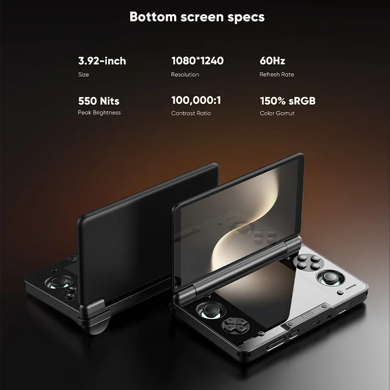 New AYN Thor Handheld Game Console Android 13 Dual AMOLED Screen 6 Inch 120Hz 1080P Portable Gaming Entertainment Device