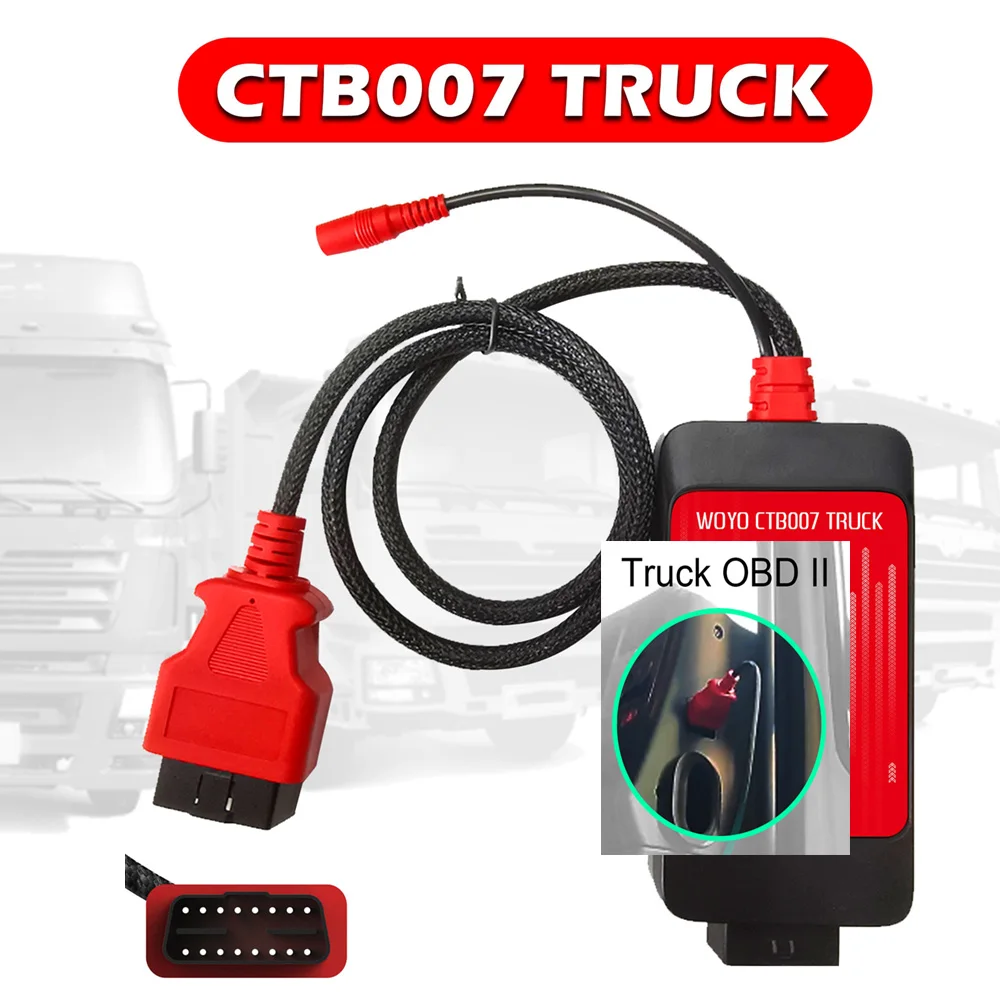 WOYO CTB007 TRUCK 24V To 12V Step-down Regulated Converter Enabling Truck To Safely Use Automotive Diagnostic Tools
