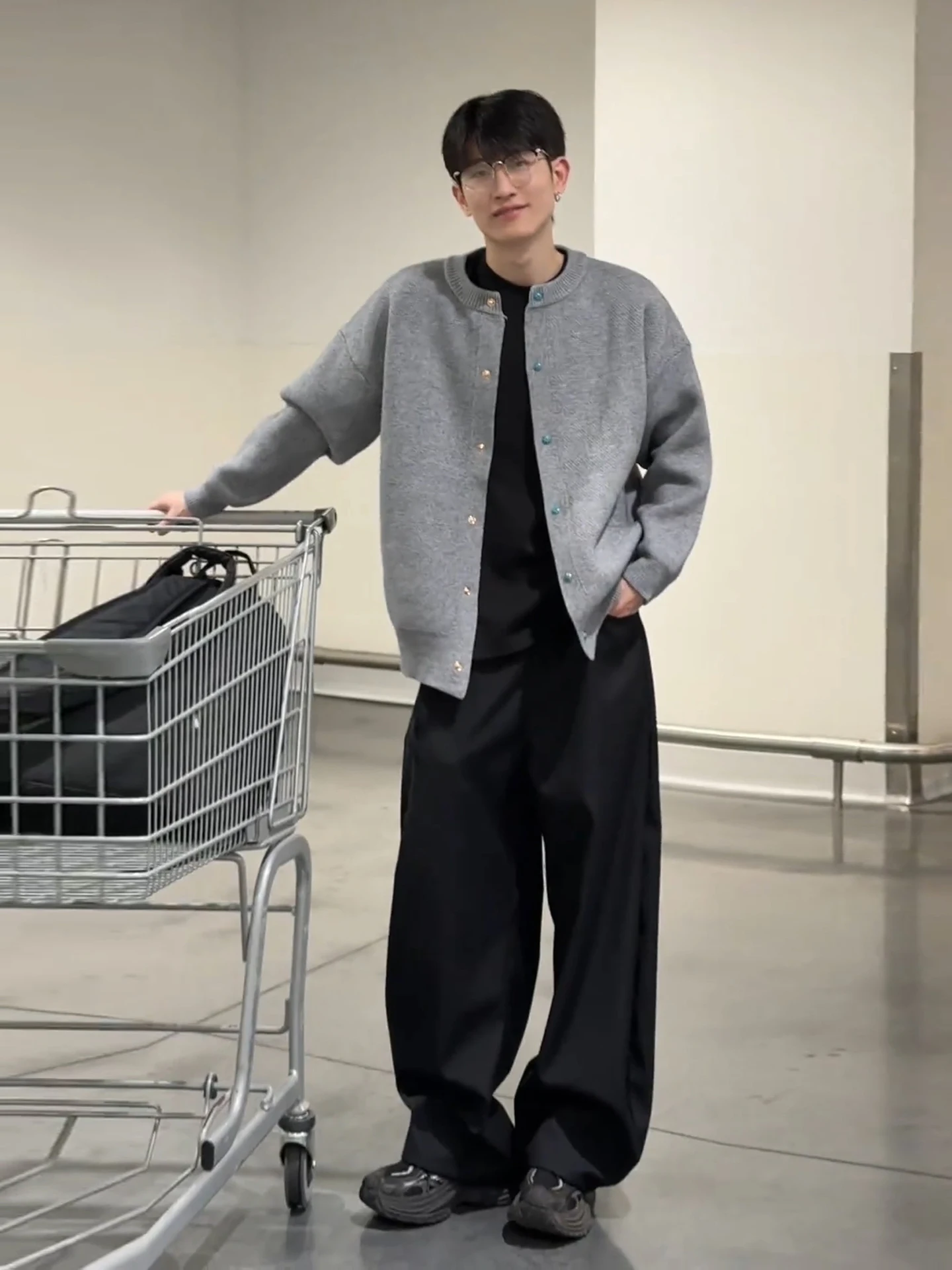 

Мужской вязаный кардиган-свитер бирюзового цвета в американском ретро-стиле, осенний, высококачественный, в стиле кэжуал