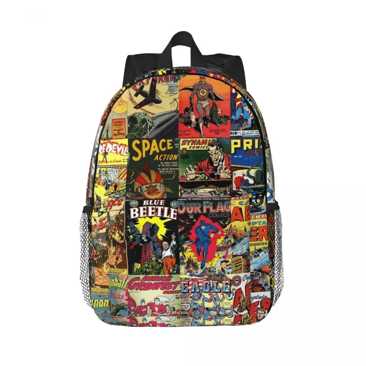 

Рюкзак Comic Book Collage II, Лидер продаж, рюкзак большой емкости для мальчиков и девочек, сумка для книг, сумки на плечо для мужчин, женщин, детей, школьная сумка
