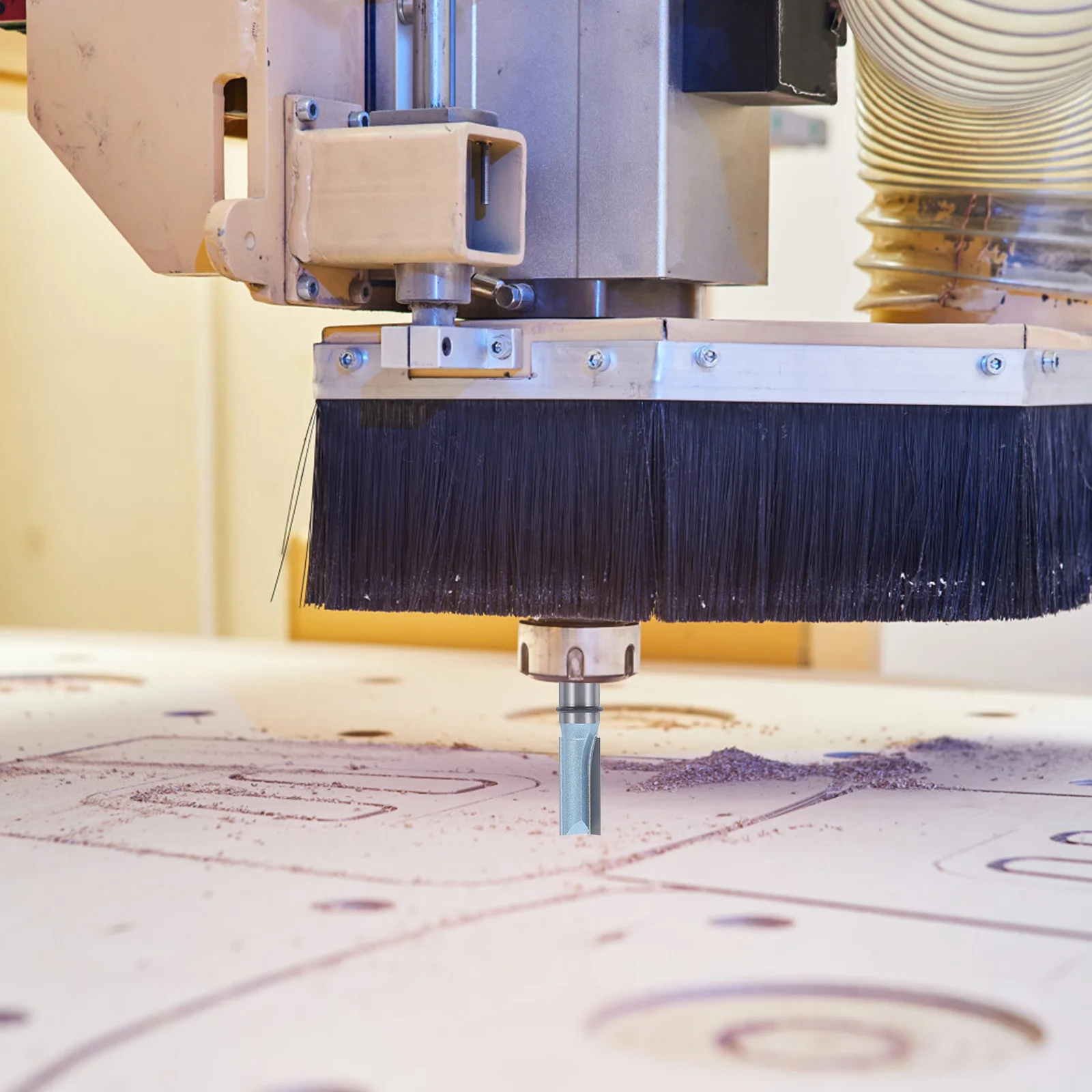 

Cnc Straight Router Bits Rabbeting for Woodworking Flattening Creating Groove Engraving