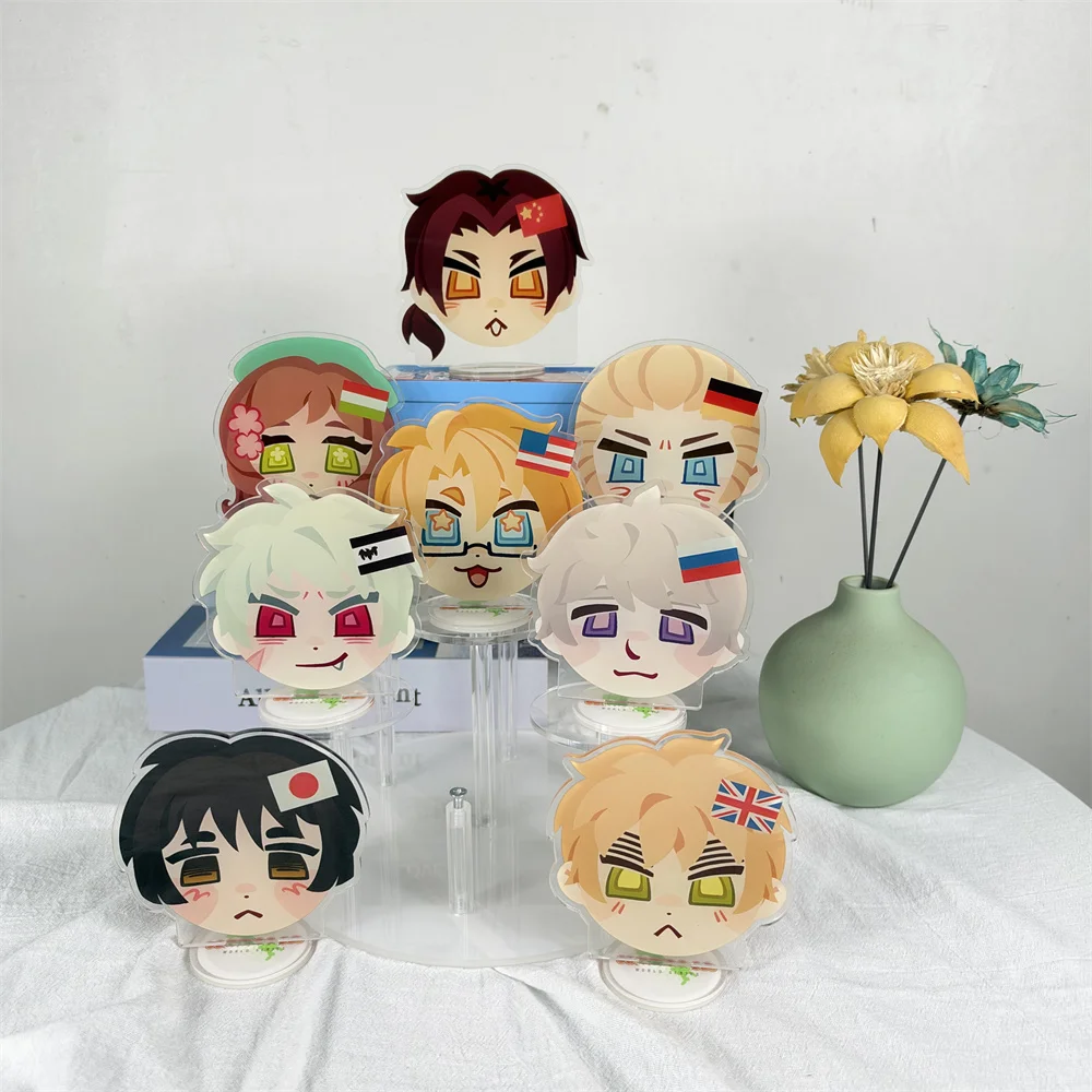 Le monde d'Anime Hetalia ★ Étoiles 10 cm, support en acrylique, décorations de table, accessoires de décoration, cadeaux, produits exquis, porte-clés d'Halloween