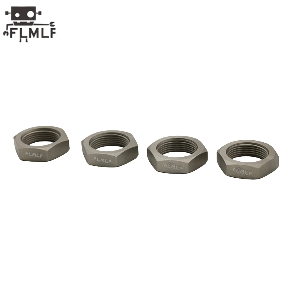 FLMLF CNC Metal Wheel Nut Kit for 1/5 HPI ROFUN BAHA ROVAN KM BAJA 5B 5T 5SC Truck Rc Car Tyre Adapter Parts