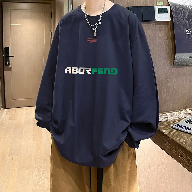 Tiktok has a large supply of goods Congyou can provide video buyers show American long-sleeved T-shirts