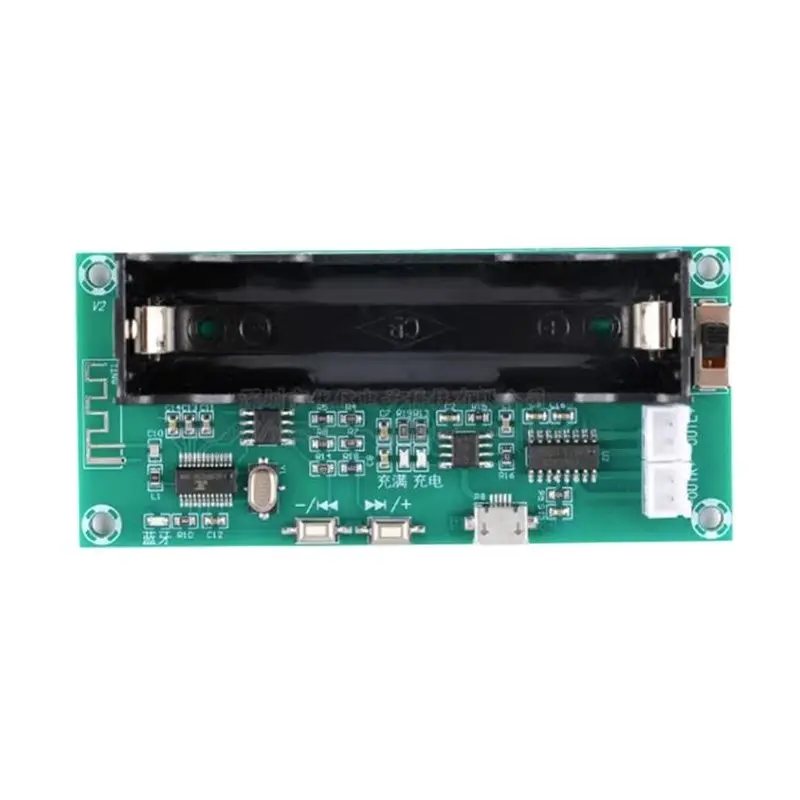 PAM8403 Bluetooth Digital Power Board 2 * 5W Dual Channel Audio Amplifier Module Onboard Lithium Battery Holder