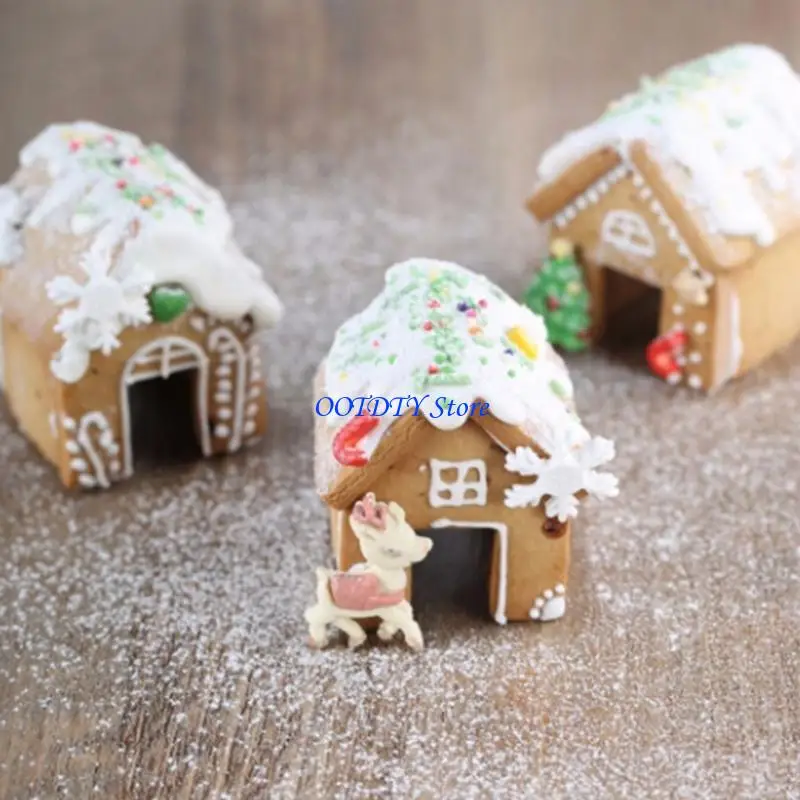 367A Christmas Gingerbread House Mold 3Pcs  Kitchen Bakery Mould Supplies