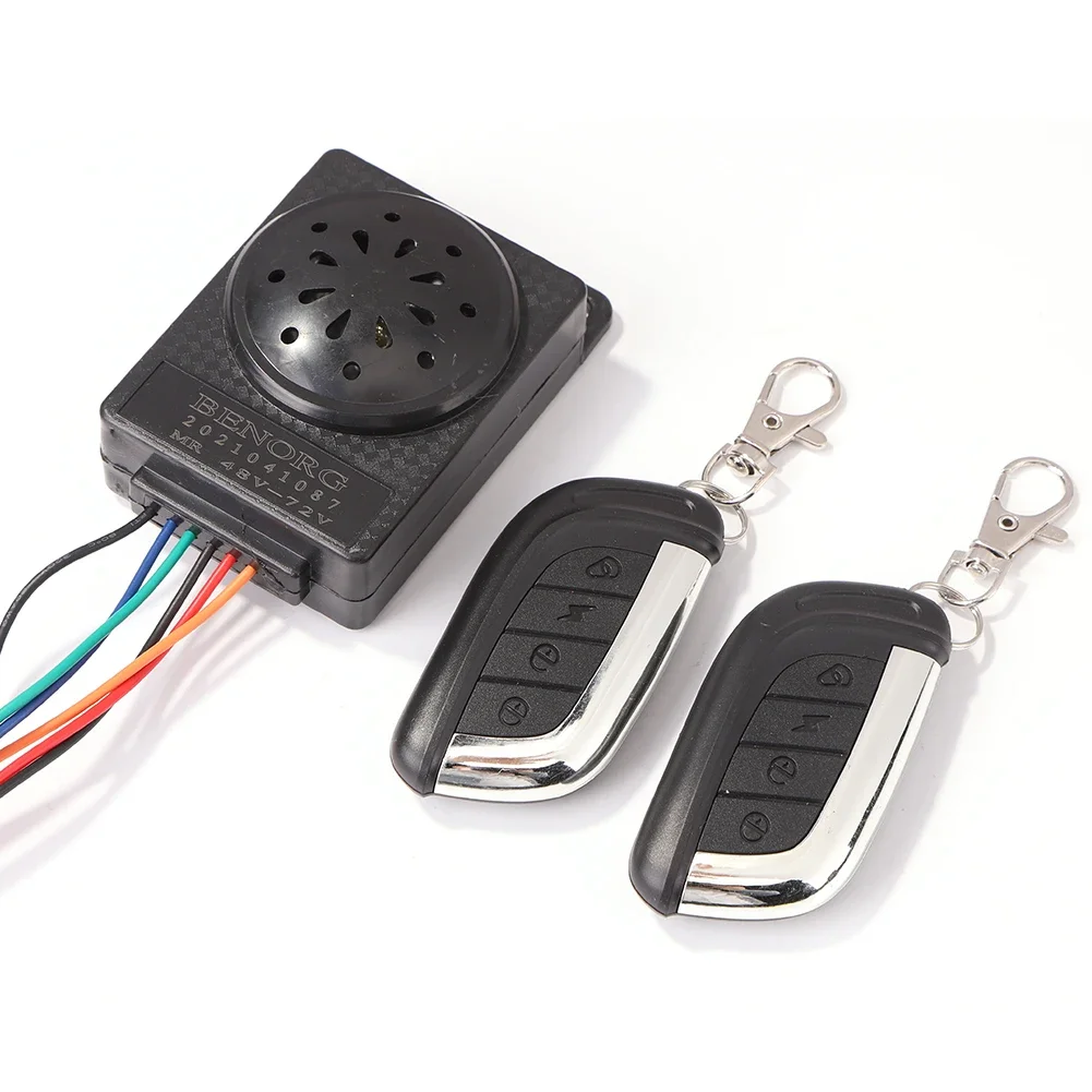 Ebike alarm system 36V 48V 60V 72V with two switch for electric bicycle/scooter motorcycle tricycle e bike/brushless controller