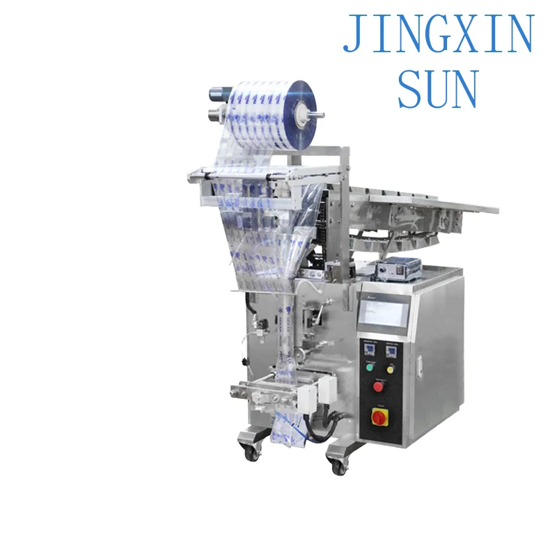 Vertical Semi-Automatic Packaging Machine for Motor Engine Core Components Plastic Pouch Wrapping Filling Counting Equipment