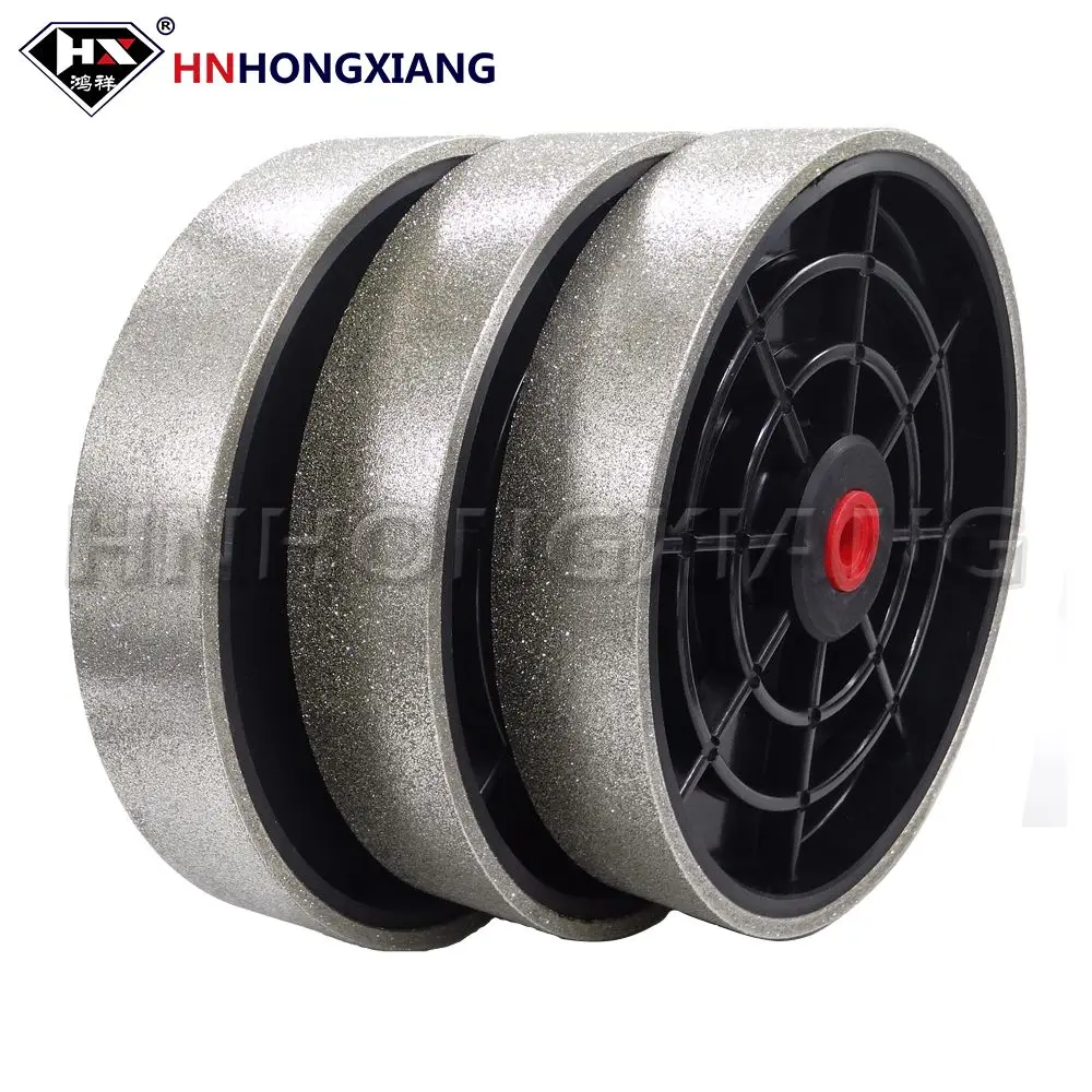 8 Inch Electroplated Diamond Wheel Plastic Hub Lapidary Grinding Disc for Gemstone Glass Polishing Grinding Abrasive Tool
