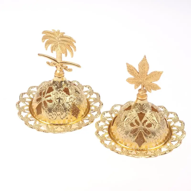 Arabian Style Incense Golden Tower Hollow Oil Censer For Home Aromatherapy Meditation Room Decor Sculpture