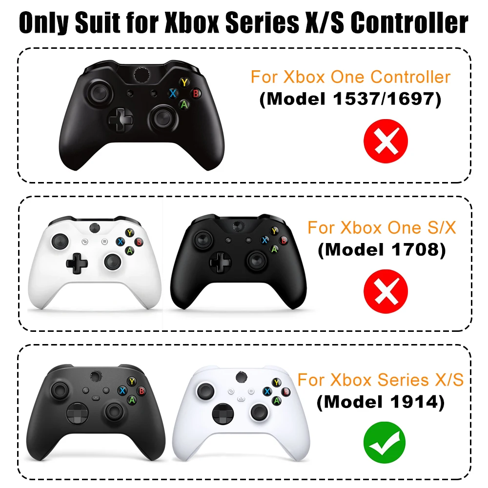 Для контроллера Xbox Series X S, задняя крышка для телефона, сменный триггер для LB RB, аксессуары для аксессуаров