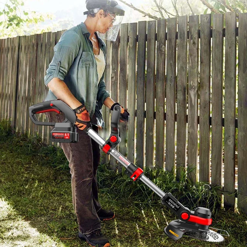 Lithium Battery Lawn Mower Compact Home Garden Weed Trimmer Electric Brushless Cordless Lawn Tool Lawn Mower Mower Grass Trimmer