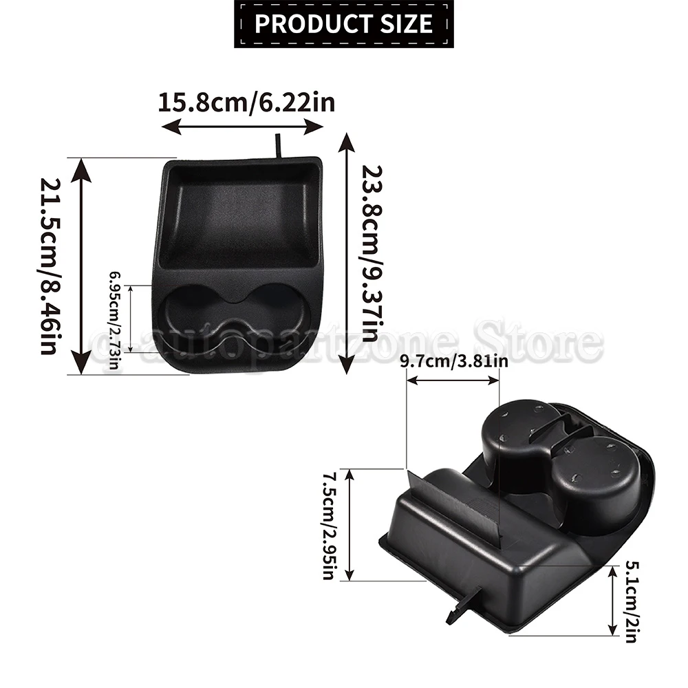 Left Hand Drive Car Center Console Built-in Drink Holder US Spec Cup Holder For VW Golf MK3 & Cabriolet / Jetta Vento MK3 view 6