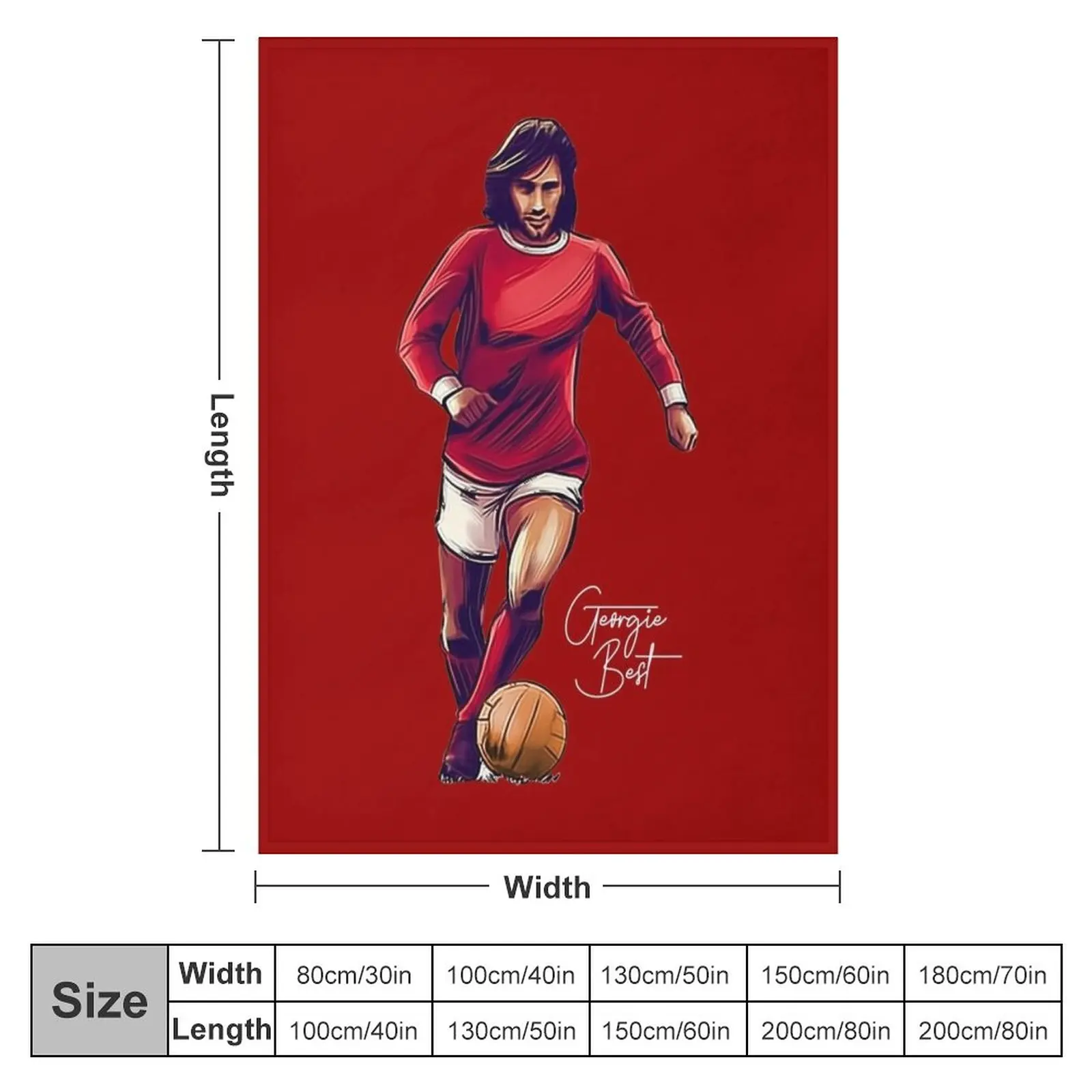 Georgie Best Superstar Throw Blanket Kid'S Beautifuls Blankets